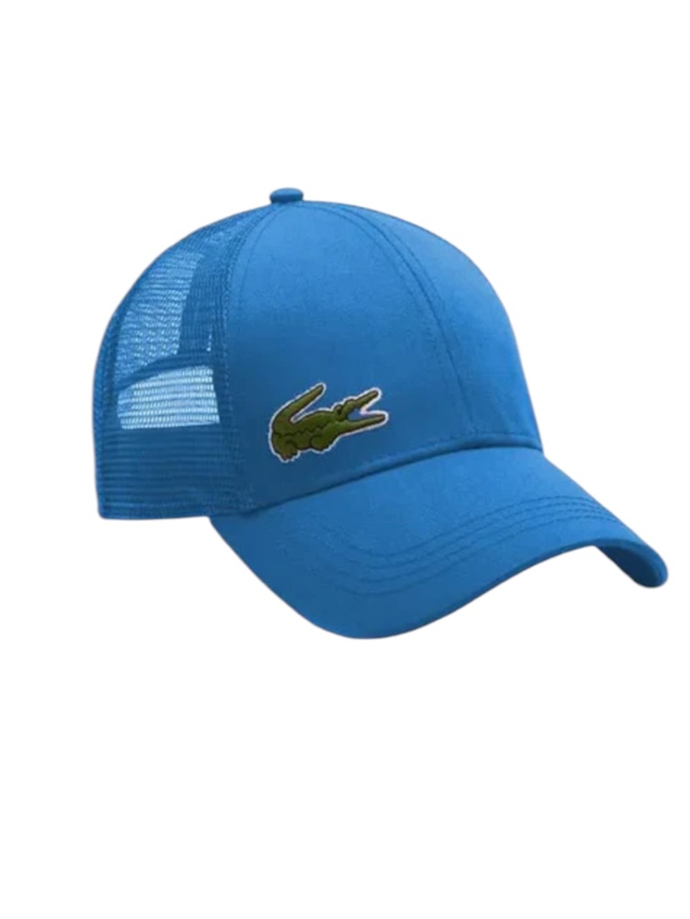 Lacoste Blue Trucker Hat Mesh Adjustable Unisex Cotton Cap